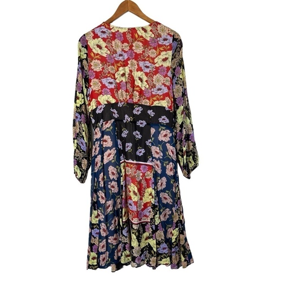 MAEVE x ANTHROPOLOGIE Floral Button Down Gardenia Wrap Dress - Picture 3 of 9